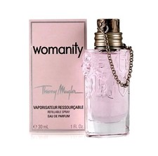 THIERRY MUGLER Womanity 30ml Eau de Parfum Refillable Spray RARELY available  