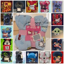 NEW Character Hooded & Fleece Throws: Disney Marvel Harry Potter Pok�mon 17 Styl