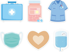 30 Pack 600 Sheets Nurse Sticky Notes Doctors Medical Sticky Notes Notepad Nurse