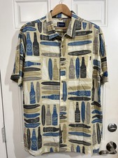 VTG Jack O  Neill Collection Mens XL Hawaiian Shirt Beer Surfboards Aloha Hole