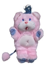 Popples Clone Plush Pink Purple White Taiwan 1980s RARE