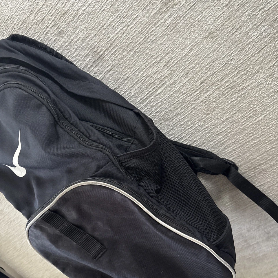 Nike Swoosh Backpack XL 2016 Retro Unisex Black School Travel Black Gym Sports - Image 4 of 4