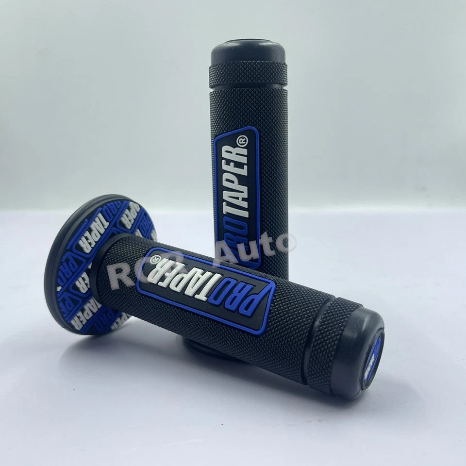Motorcycle Pro Taper 7/8" Hand Grips Blue Handle for Pit Dirt Bike ATV Off-road Foto 2 de 4