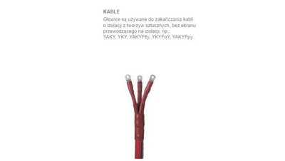 Głowica wnętrzowa bez końcówek EPKT-2053 - TE Raychem - na nap. 6 kV (przemysł) 