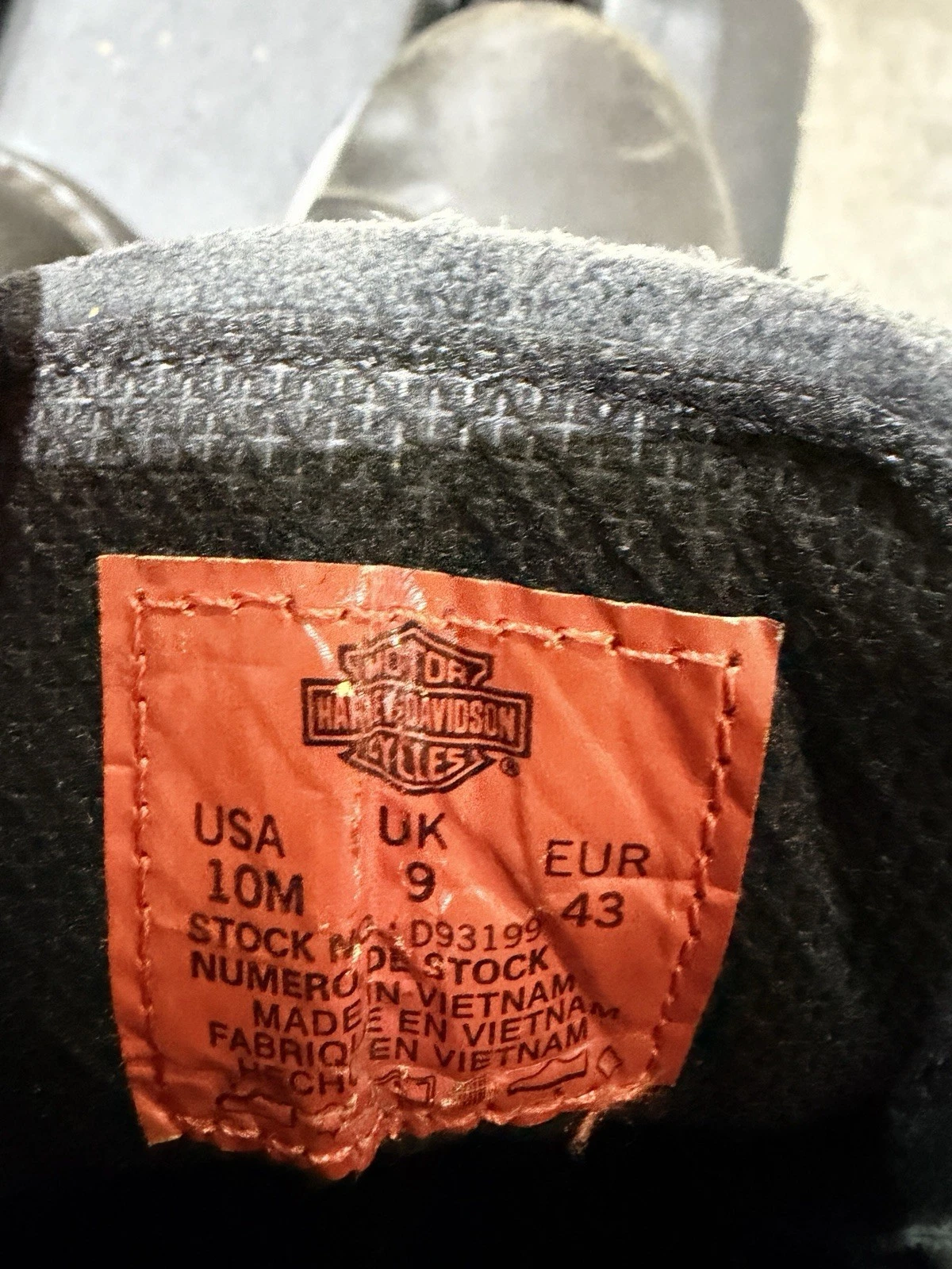 Harley-Davidson Men’s L Black Leather Motorcycle Jacket Full Zip Embroidered image 3
