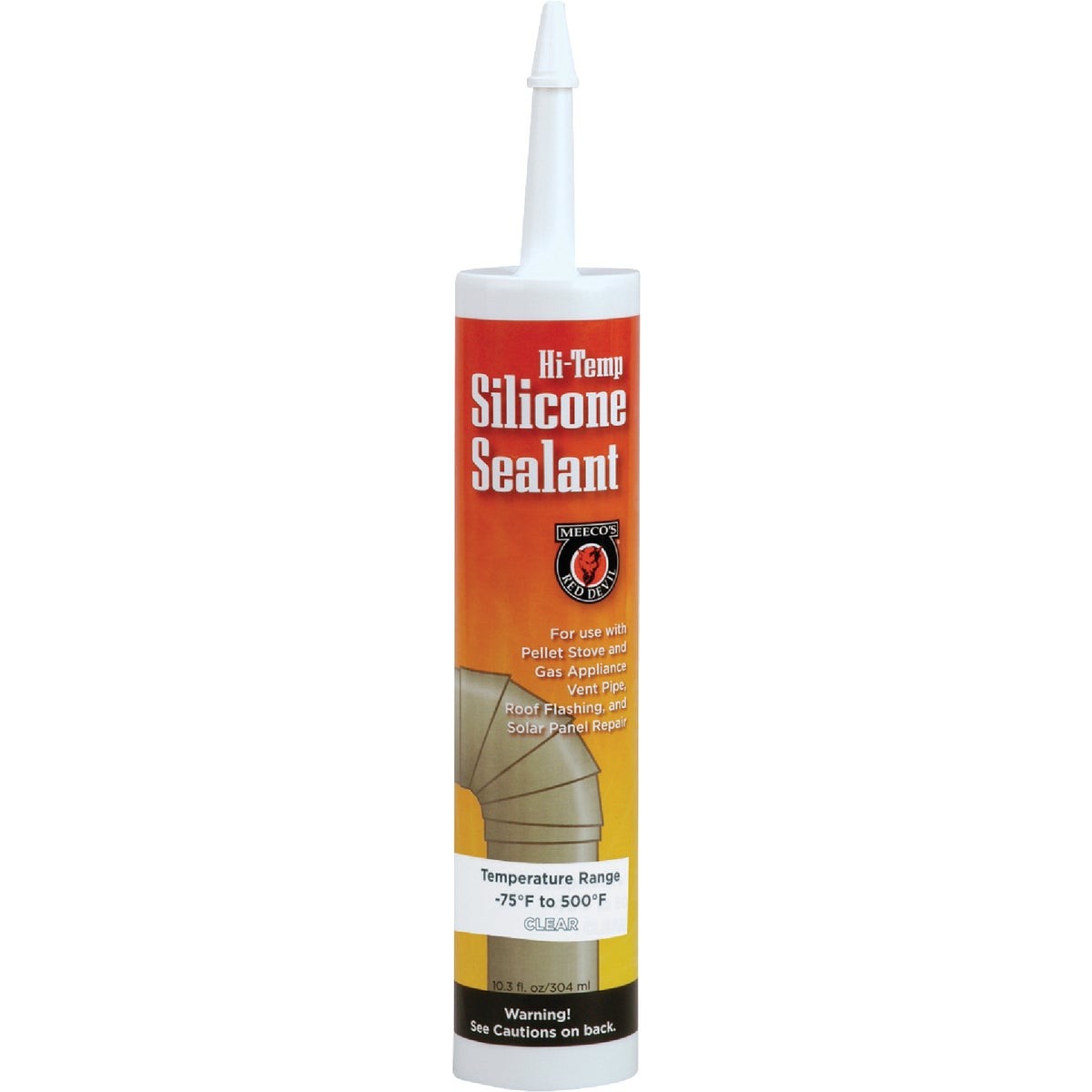 Meeco's Red Devil 10.3 Oz. Clear Silicone Hi-Temp Sealant 60