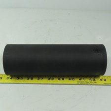 Aluminum 3" x 9" Black  Rubber Lagged Gravity Conveyor Roller