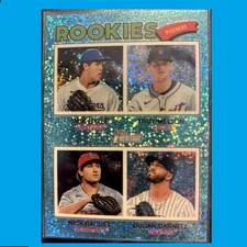 2026 Topps Heritage Rookie Pitchers SP  Blue Sparkle Chrome #387