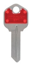 Hillman 86230 Red KW-1 Universal Single Sided Blank Key (Pack of 5)