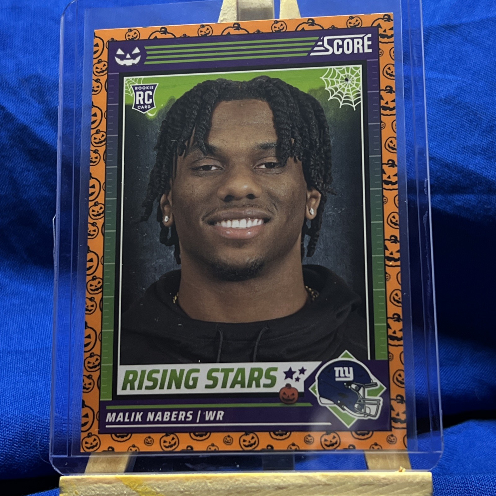 2024 Panini Score-A-Treat - Rising Stars Orange Pumpkins #37 Malik Nabers (RC)