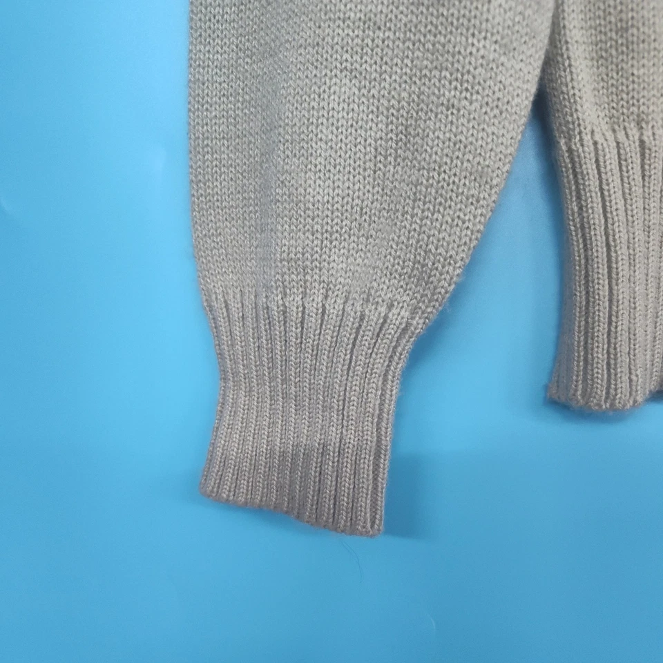 Suéter Jersey Pequeño Retro De Colección Años 70-80 Para Mujer Borla Con Cuentas Cuello en V Tejido Gamuza Foto 4 de 4