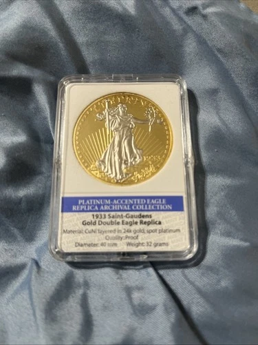 1933 Double Eagle Proof Saint-Gaudens 24k Gold Lay/Platinum Spot