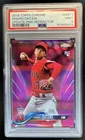 2018 Topps Chrome Update Shohei Ohtani RC Pink Refractor #HMT1 Angels PSA 9