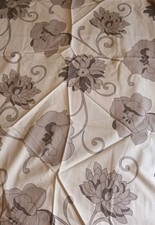 Curtains with large floral pattern in natural tones, Good condition, 220 x 145cm