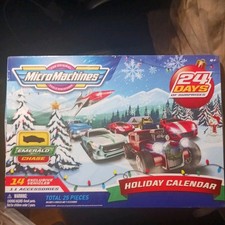 New Micro Machines 2021 Holiday Christmas Advent Calendar 25 Piece Set Cars Mini