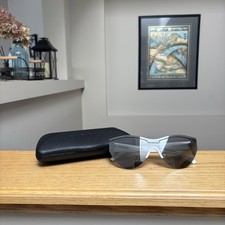 Balenciaga Shield Wrap White Sunglasses - MSRP: 490 - Brand New - Authentic