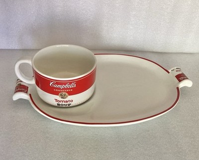 Retro Campbell s Tomato Soup Cup / Bowl + Plate / Tray 1994 Westwood Set
