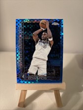 2025-26 Topps Chrome Anthony Edwards Blue X-Fractor #151