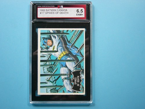 1966 OPC Batman Black Bat #17 Spikes of Death — KSA 6.5
