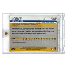 TOPPS MLB CHROME BRANDON LOWE TAMPA BAY RAYS /50 #CSA -BL  666271