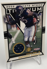 ANTHONY THOMAS ROOKIE JERSEY Card 2001 Titanium SP/435  MICHIGAN CHICAGO BEARS. rookie card picture