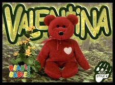 1999 Beanie Babies 2nd Edition Series 4 Valentina the Bear #151