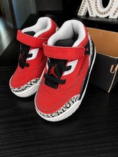 Jordan Spizike Low TD Gym Red Black Wolf Grey Toddler Shoes Size 6C NIB
