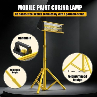 Infrared Paint Curing Lamp - B1M11S6 1050W 110V Auto Paint Dryer & Repair Tool