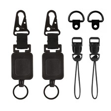 2 Pack CB Mic Retractable Holder with Heavy Duty 24" Stainless Steel Cord Eas...