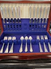 William and Mary by Lunt Sterling Silver Flatware Set for 12 Service 56 pieces