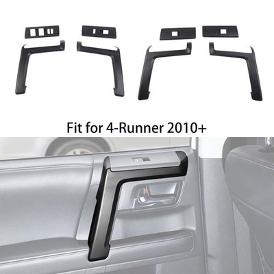 Matte Black Door Handle & Window Control Switch Trim Cover For 4runner 2010-2024