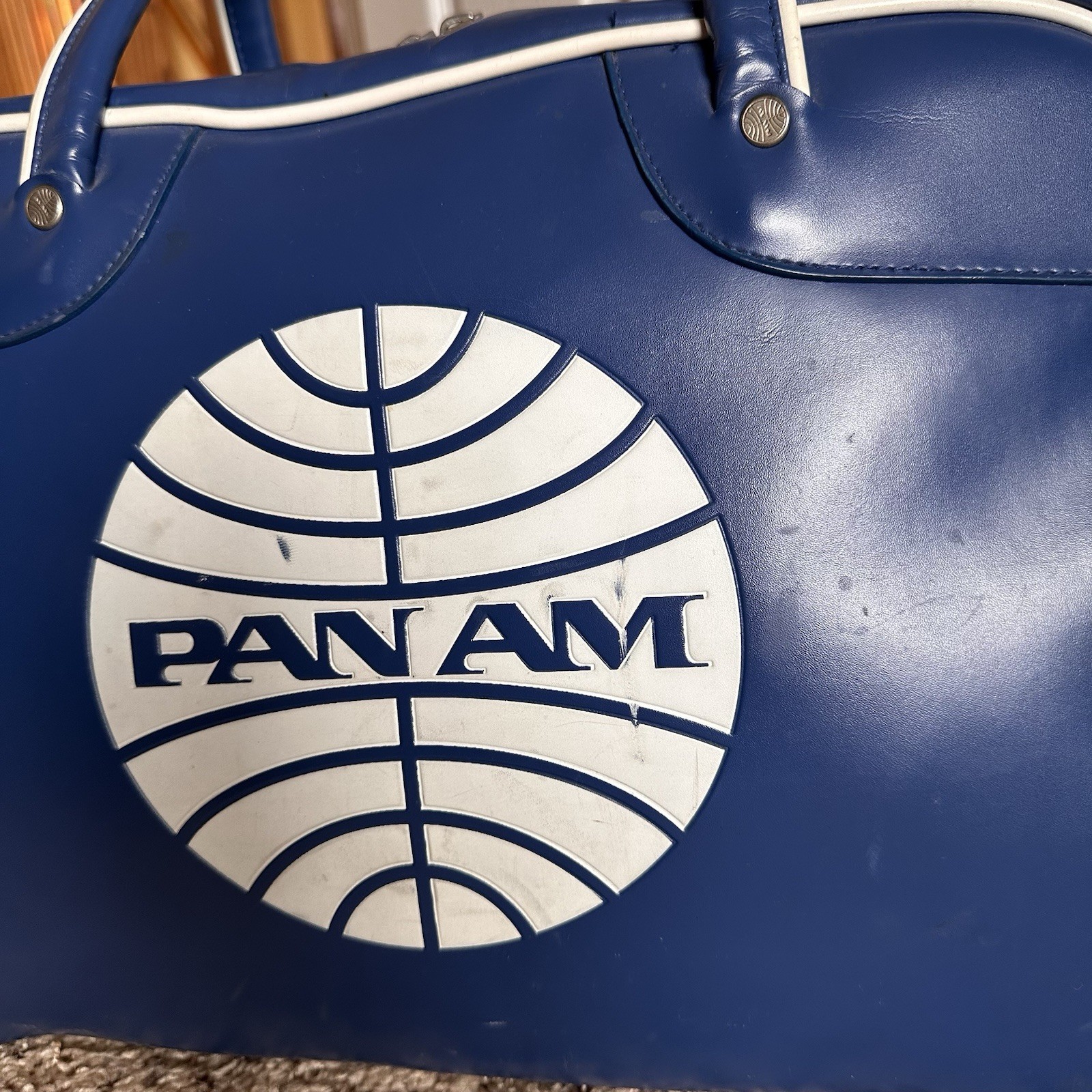 RARE VTG - Marc Jacobs x Pan Am Designer Travel Bag Collab - Blue Carry-On image 8