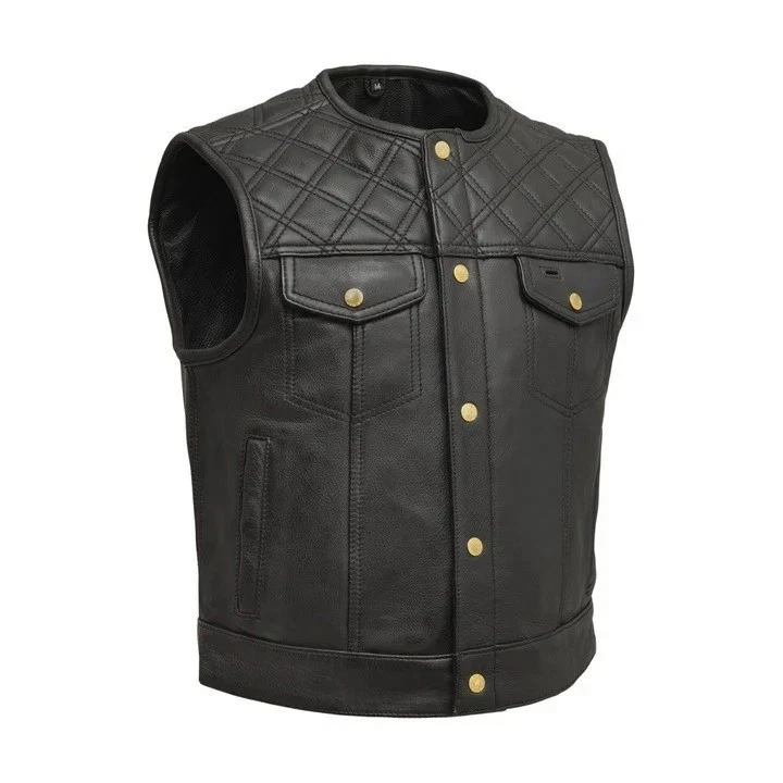 Mens Motorcycle Leather Vest Limited Edition men Leather Vest Real Leather Vest
Opens in a new windo