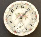 Antique 1892 Waltham Model 1888 20 Pocket Watch Movement Fancy Dial Ticks 16s 7j