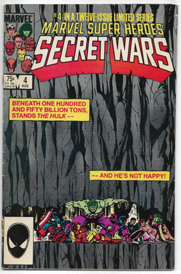 Secret Wars #4 Marvel Comics Jim Shooter Bob Layton John Beatty 1984 FN