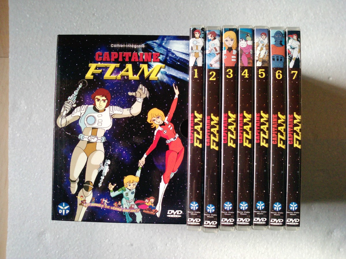 Coffret 7 DVD Capitaine Flam Captain Future Intégrale epoque