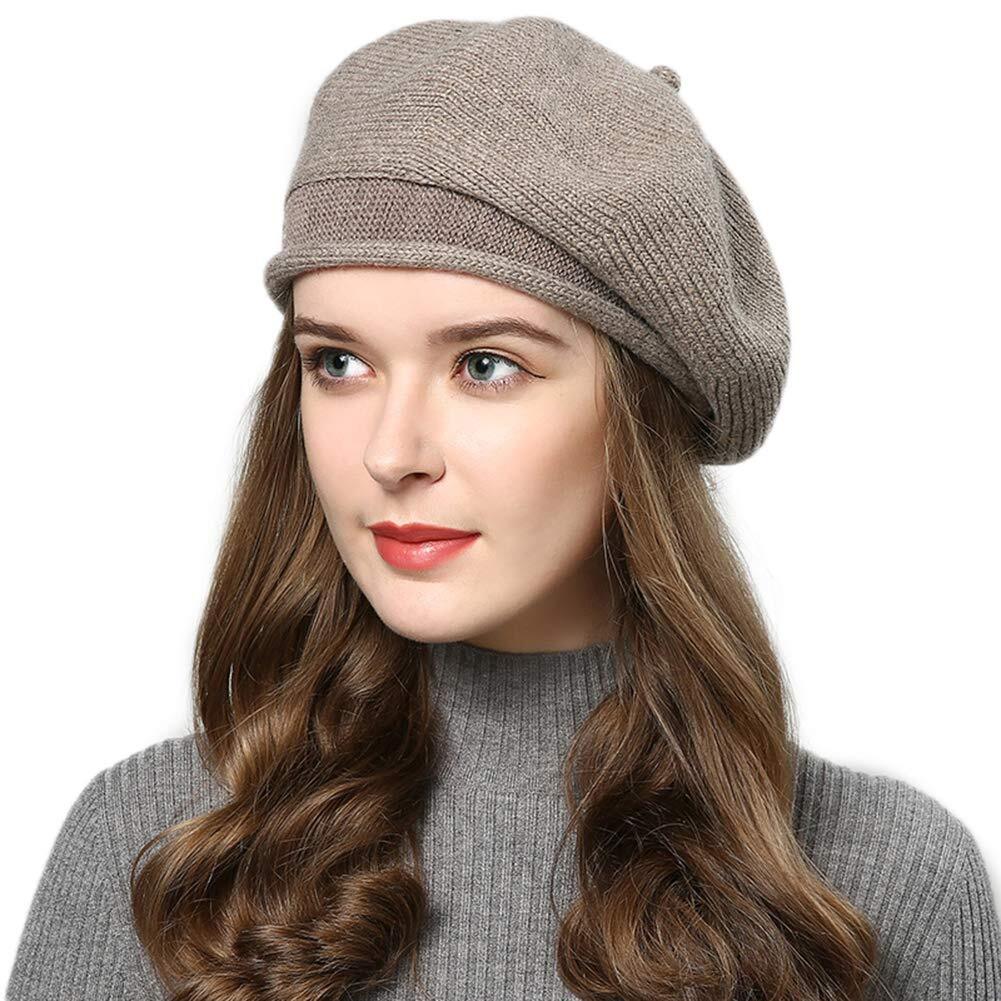 French Beret Hats for Women Knit Artist Hats Classic Solid  display picture 1