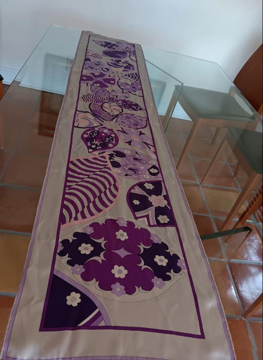 Emilio Pucci Signed 100% Silk Rectangular Scarf I… - image 5
