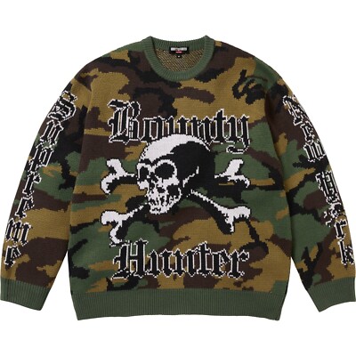 Supreme Bounty Hunter Sweater 3colors Black Red Camo Size S-XXL Brand New