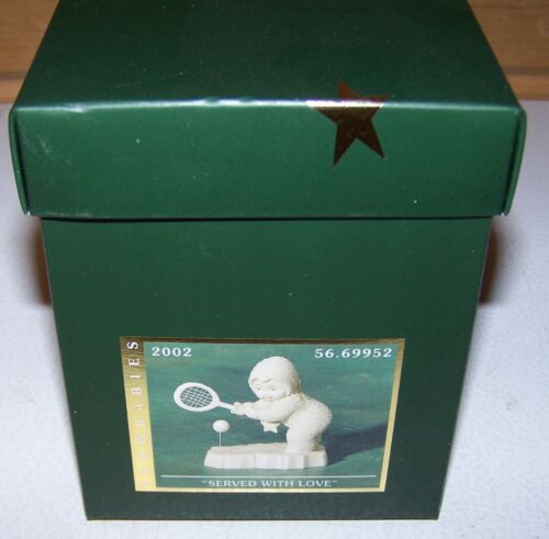 Department 56 Snowbabies Served With Love Tennisfigur im Ruhestand in Box - Bild 2 von 7