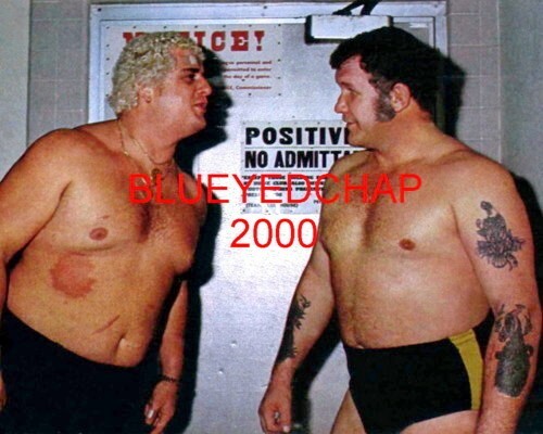 DUSTY RHODES & HARLEY RACE WRESTLER 8 X 10 WRESTLING PHOTO
