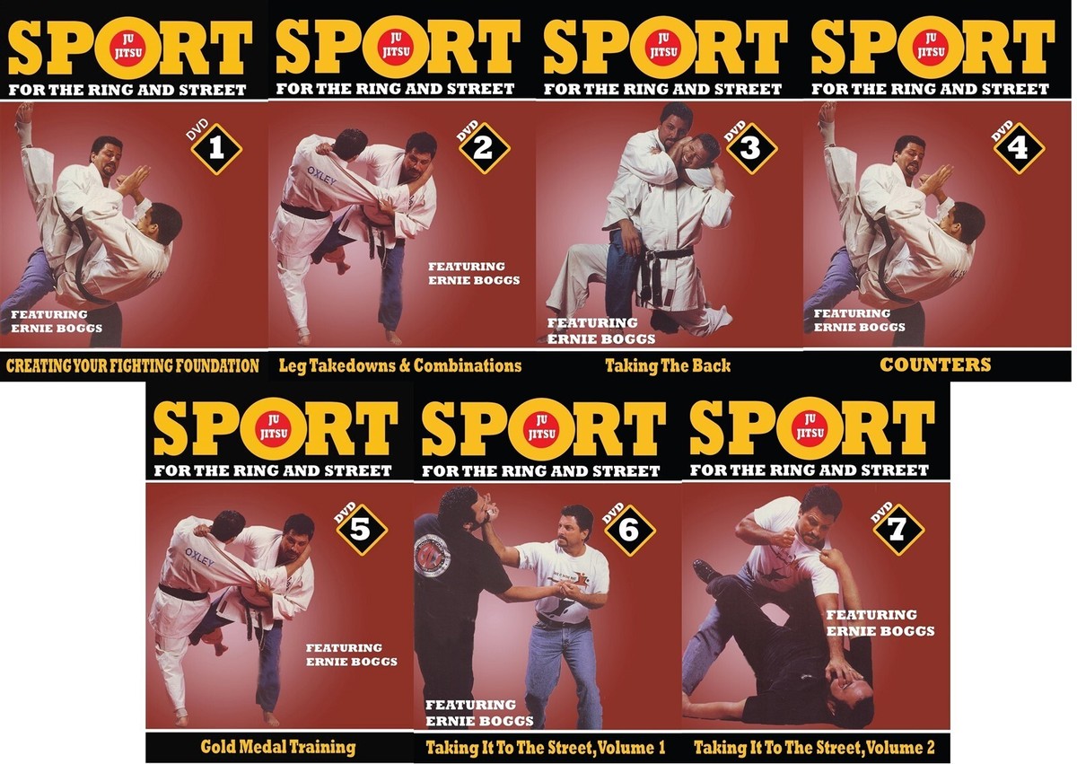 7 DVD Set Sport Jiu-Jitsu Ring & Street Fighting - Ernie Boggs mma