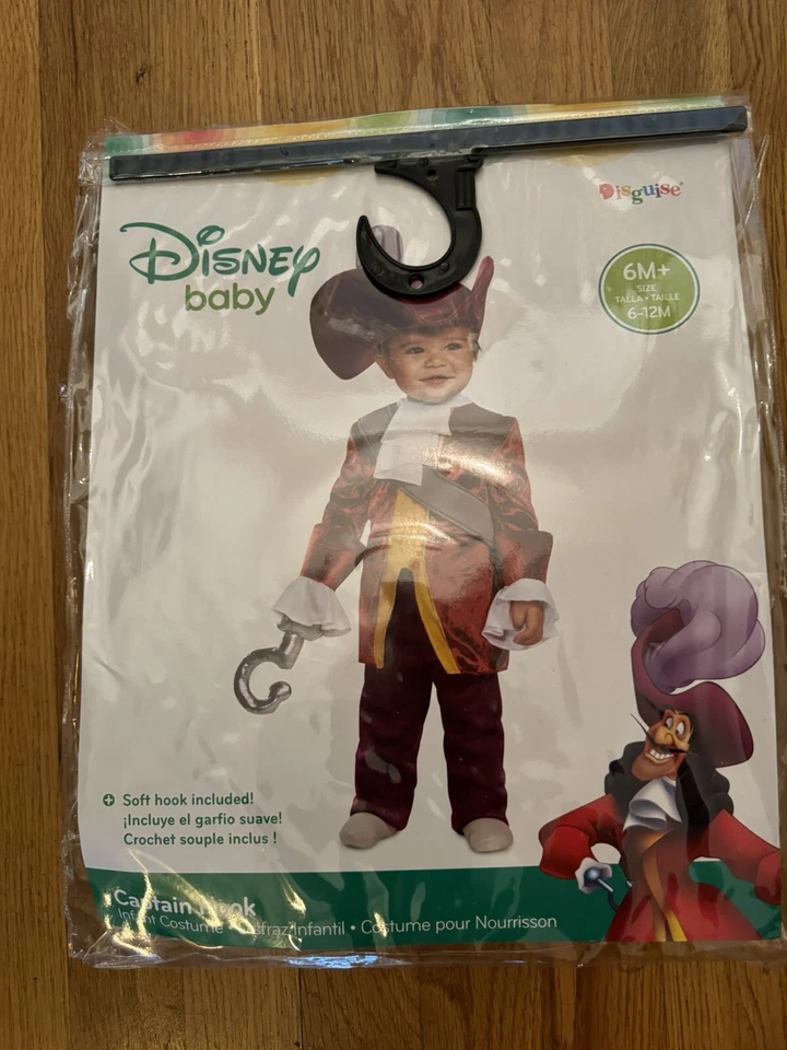 Детский костюм Disney Captain Hook размер 6-12 месяцев Питер Пэн - Изображение 2 из 4
