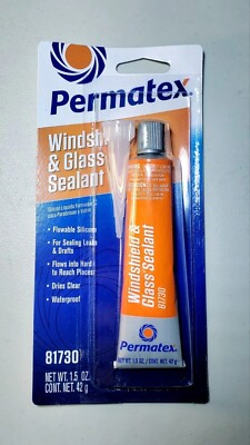 Permatex 81730, Flowable Silicone Windshield & Glass Sealer, 1.5 OZ
