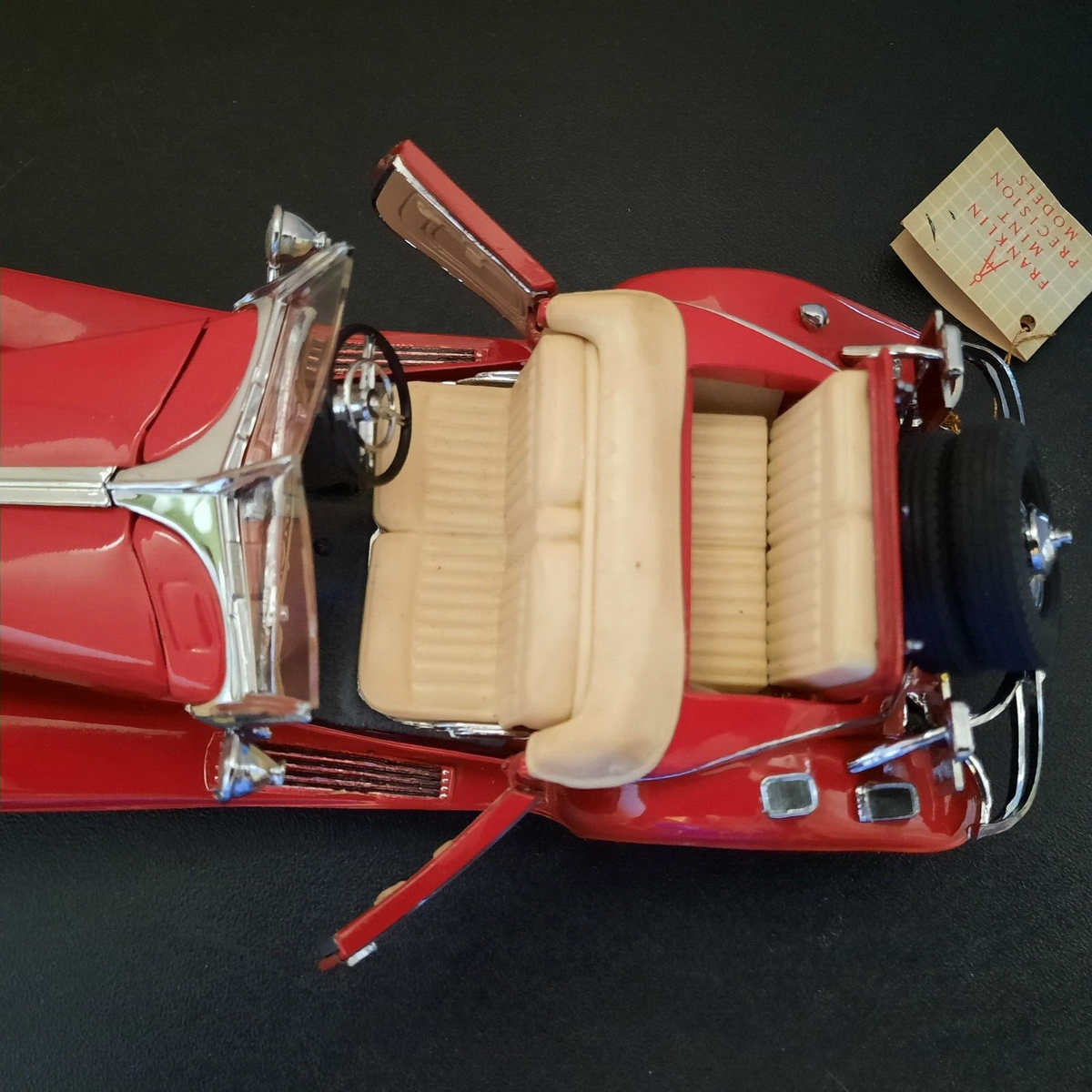 Franklin Mint 1935 Mercedes-Benz 500K Special Roadster Diecast Red