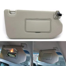 Right Passenger Sun Visor with Lamp for 2013-2018 Nissan Pathfinder QX60 Grey