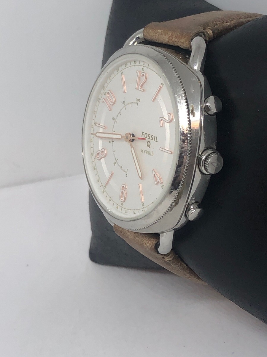 Fossil FTW1200 Women's Sand Leather Analog Silver Dial Fossil FTW1200 Women's Sand Leather Analog Silver Dial