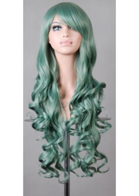 Hot 80cm Long Curly Wigs Fashion Cosplay Costume Hair Anime  display picture 2