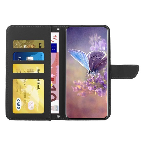 Fr Samsung Galaxy S25 S24 S23 S22 Butterfly Leather Wallet Stand Crossbody Strap - Picture 18 of 72
