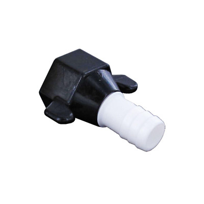 Shurflo  Polypropylene Hex Swivel Straight 1/2 FNPT x 3/4 Barb - 234-2946